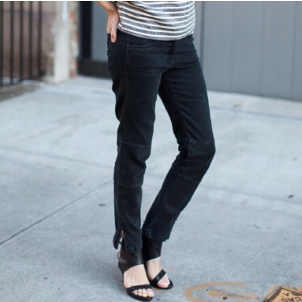 Emerson Fry High waisted Mick Moto Black Skinny Pants